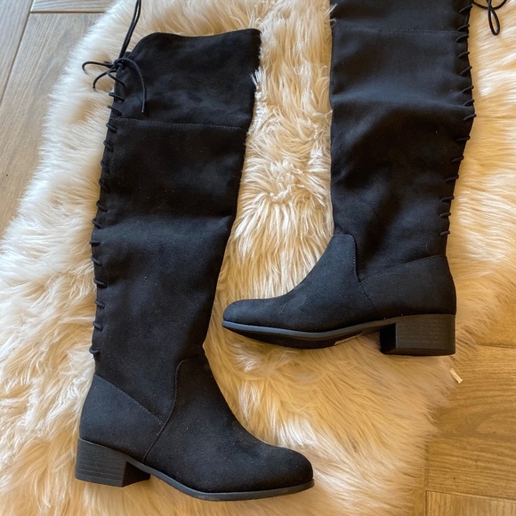 SODA Over the Knee HOUSTON Laceup Back Boot 6.5 NWT - Picture 6 of 11